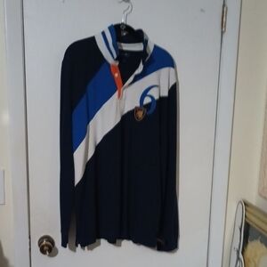 Faconnable Preppy Long Sleeve Mens Polo Vintage XXL